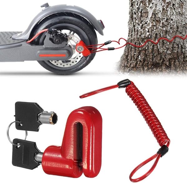 Elektrikli Scooter Anahtarlı Fren Disk Kilidi - Görsel 2